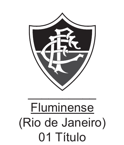 Quadro do Fluminense, com brasão, nome, estado e quantidade de títulos.